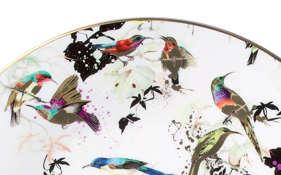 Garden's Birds Set din 6 cești de ceai cu farfurie