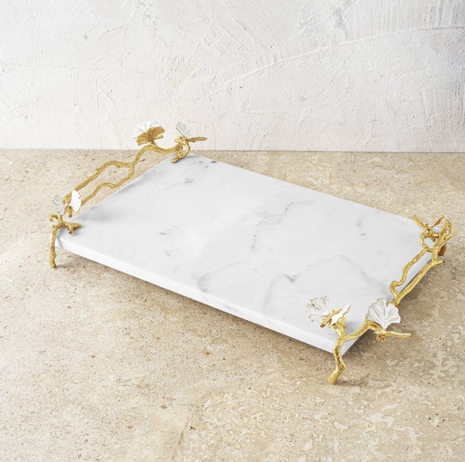 Butterfly Ginkgo Cheese Board w/ Knife