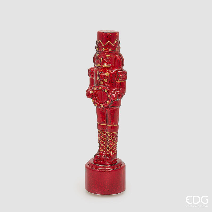 Decoration Soldatino Twist LED H35,5 Music+Mov. Red
