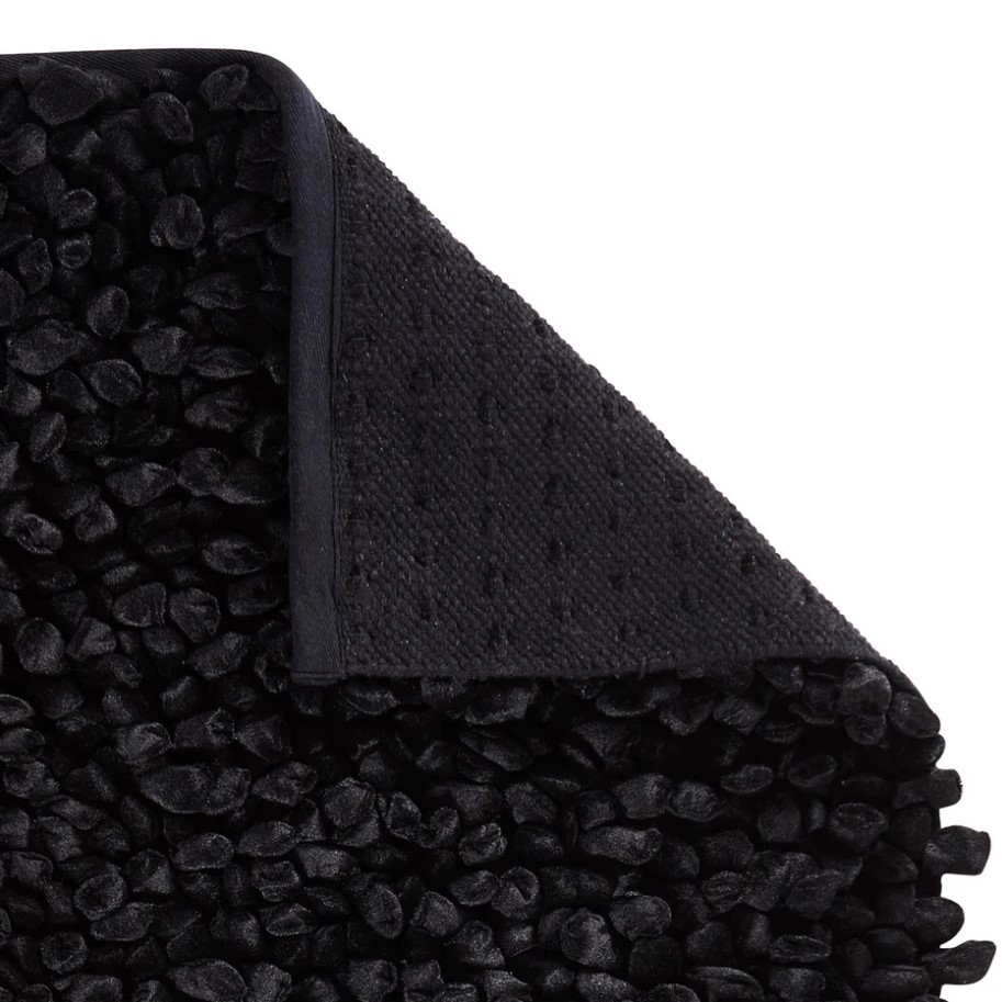 Rocca Bath Mat 60X60 Black