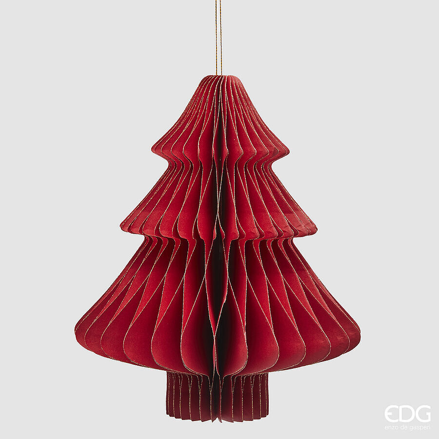 Christmas tree decoration Pino Origami H22 Red