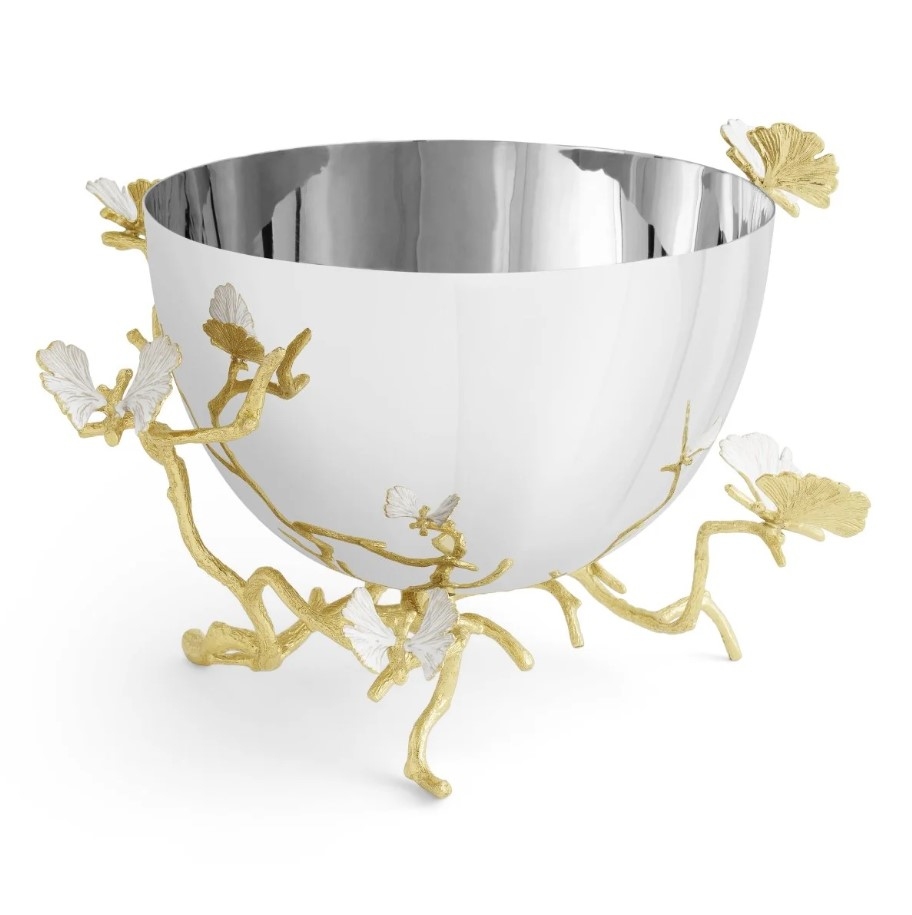 Butterfly Ginkgo Serving Bowl
