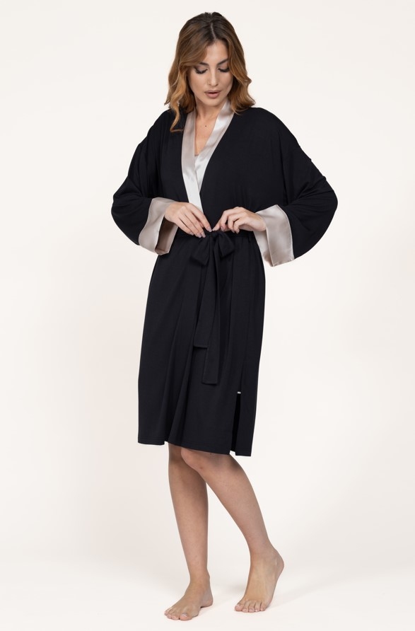 Dressing gown Incanto 48 Nero