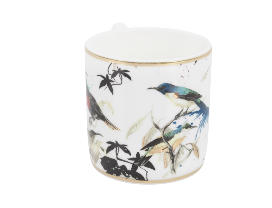 Garden's Birds Set de 6 cești pentru cafea cu farfurii 