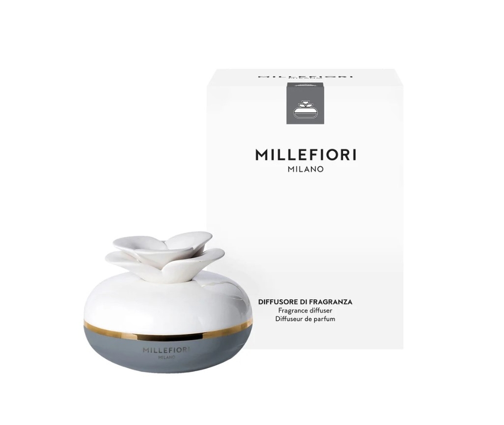 Diffuser with ceramic flower Air Design Grey