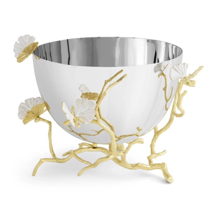 Butterfly Ginkgo Serving Bowl