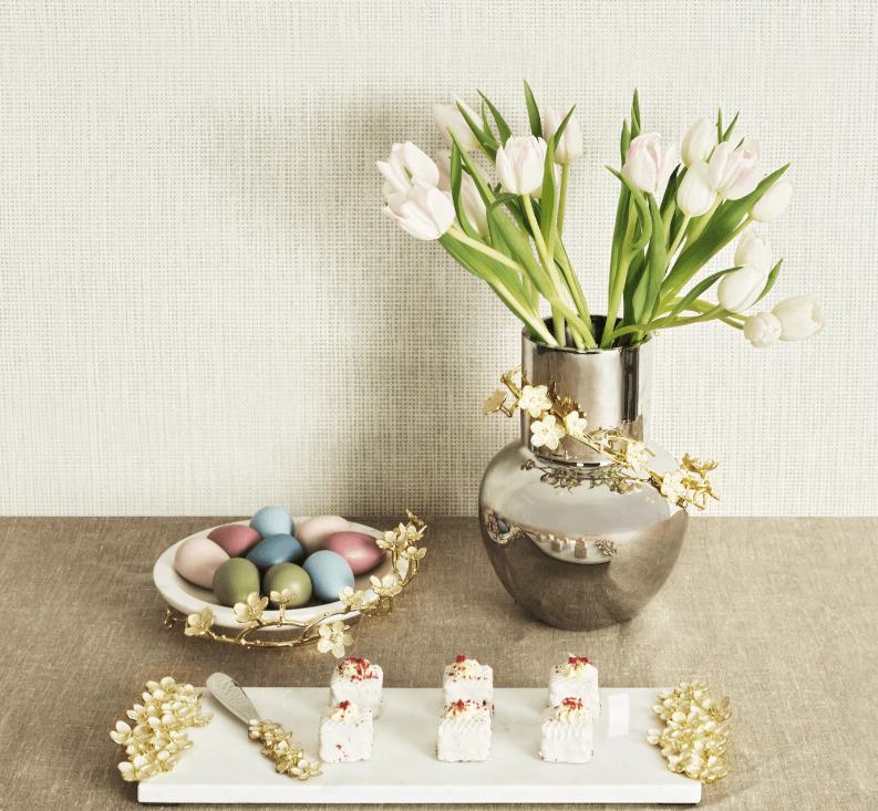 Cherry Blossom Small Cheese Board w/ Knife