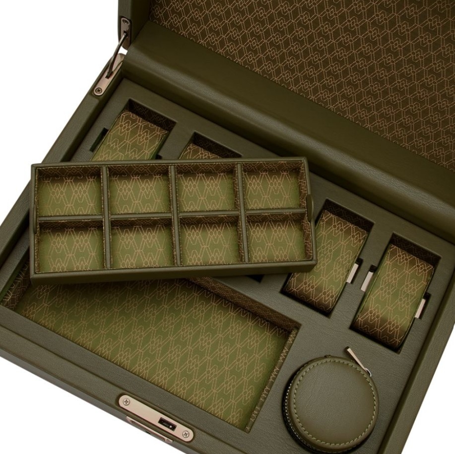 Cutie pentru bijuterii cu suport pentru ceas Earth Olive