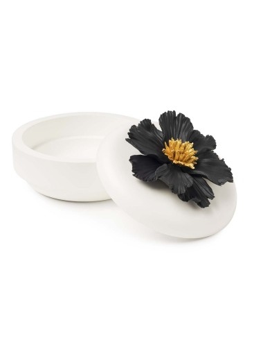 Шкатулка Peony White Black 