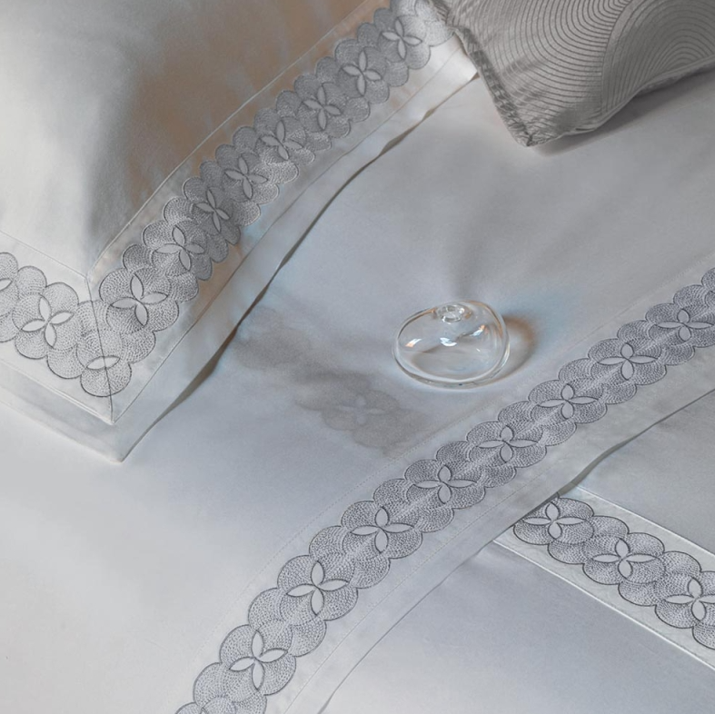 Duvet cover Bramante 250X200 bianco+grigio