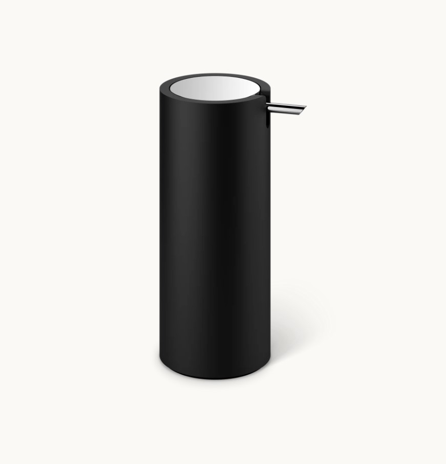 Stone Soap Dispenser Chrome black