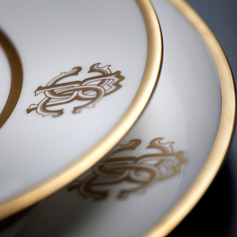 Silk Gold Set de 6 farfurii fel principal