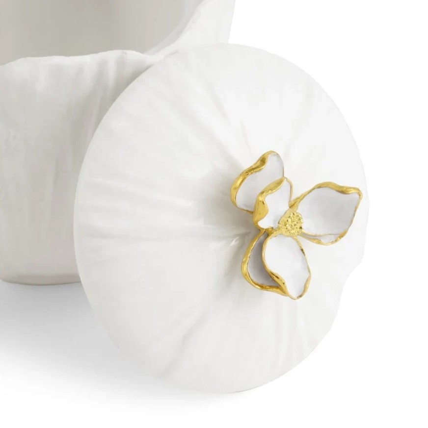Gardenia Sugar pot with spoon