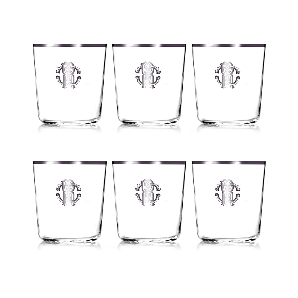 Monogramma Platinum Old Fashioned Set de 6 pahare 