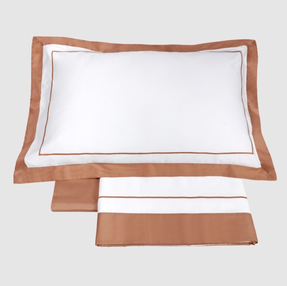 Lenjerie de pat Darsena 250X200 Bianco+Sandalo