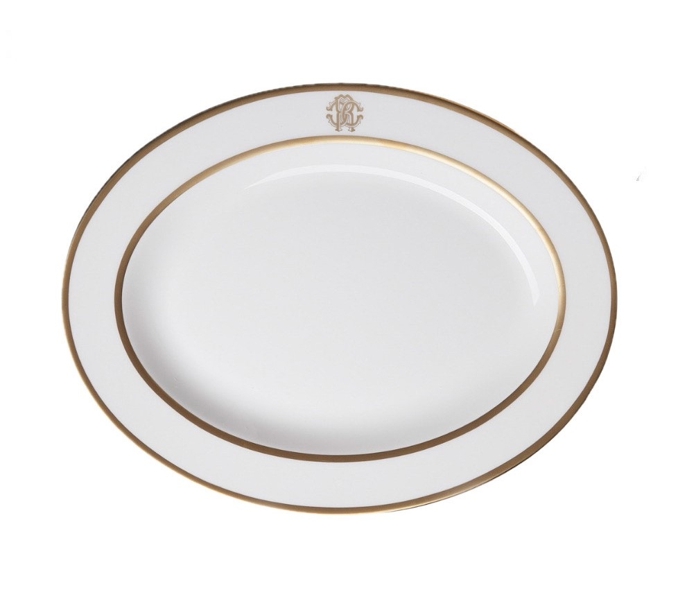 Silk Gold Platou Oval