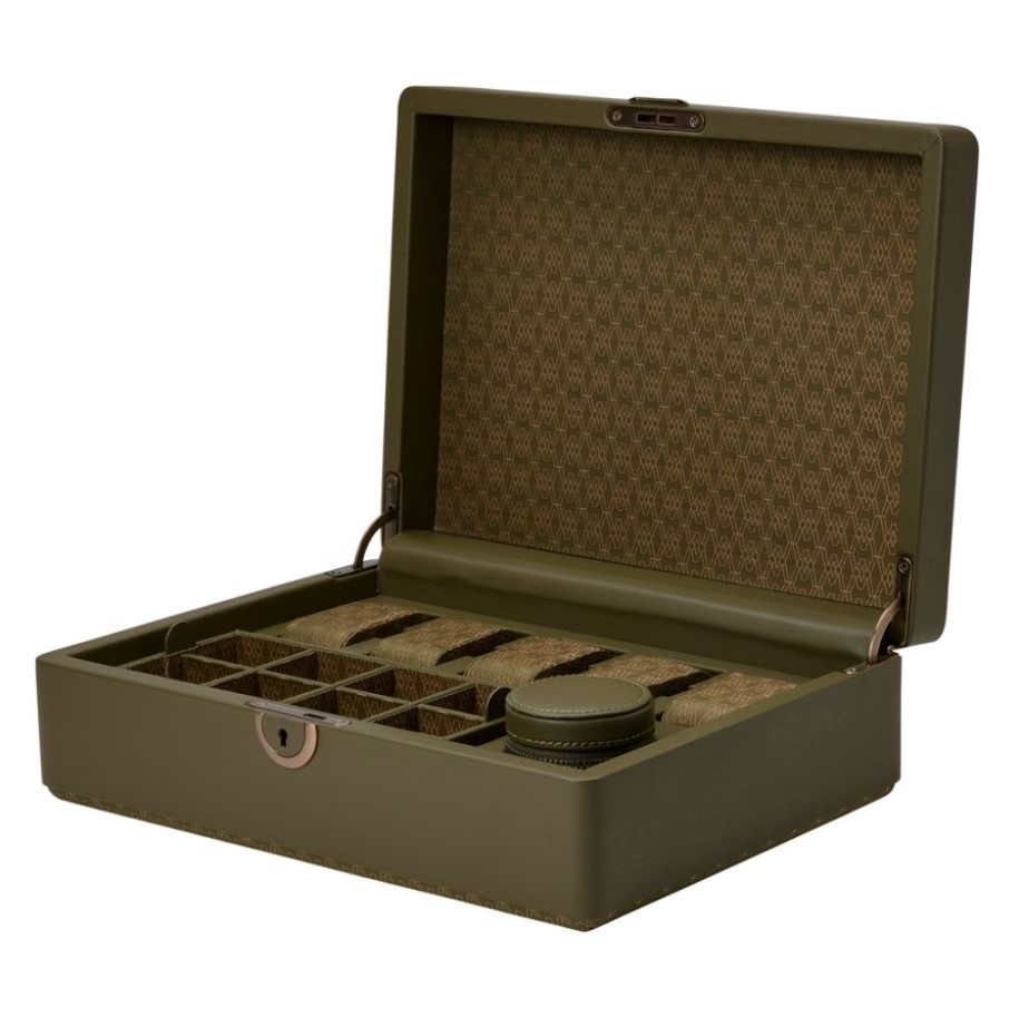 Cutie pentru bijuterii cu suport pentru ceas Earth Olive