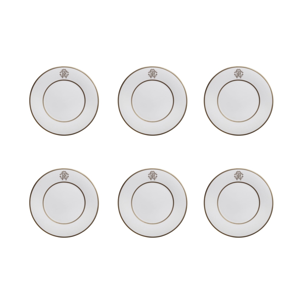 Silk Gold Set of 6 Salad Plates