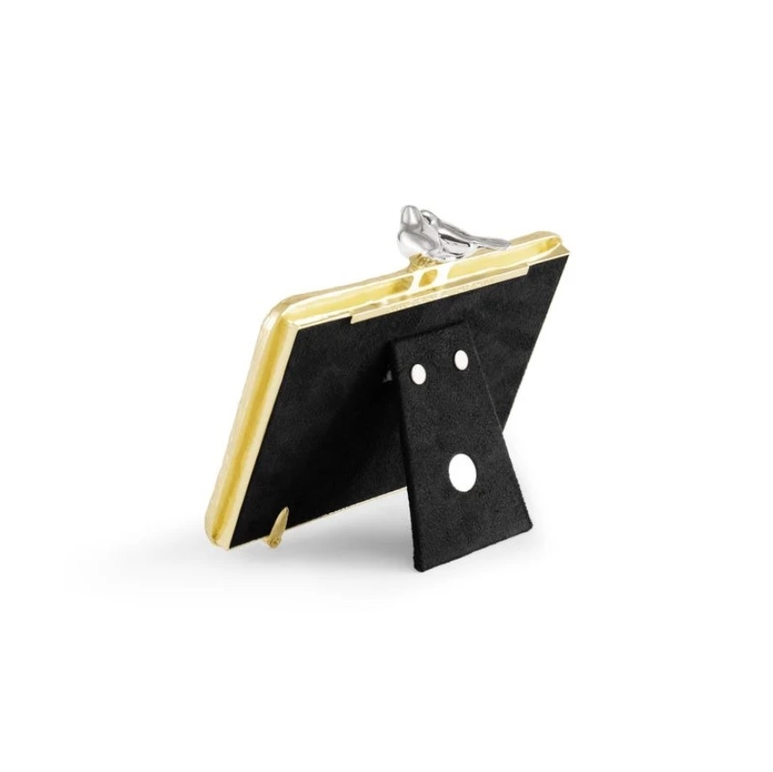 Lovebirds Silver & Gold Frame 4X6