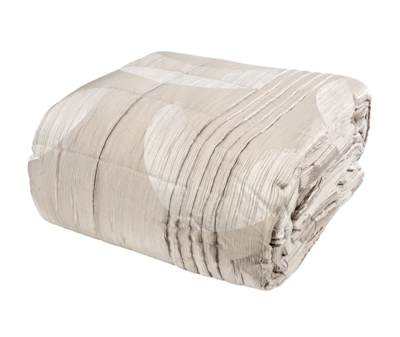 Bedspread Piazza 270x270 Tortora