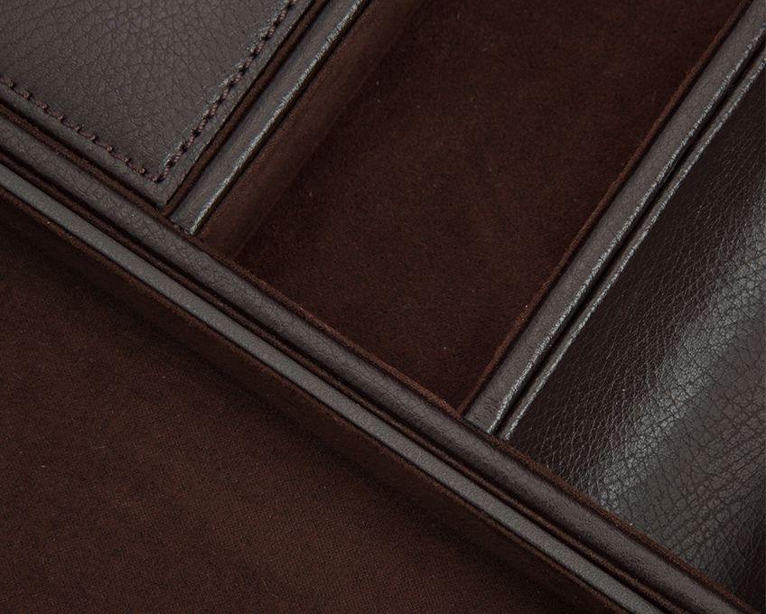 Blake Valet Tray With Cuff brown