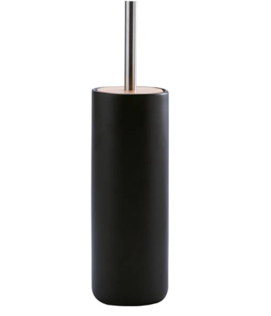 Oscar Black Toilet Brush Holder