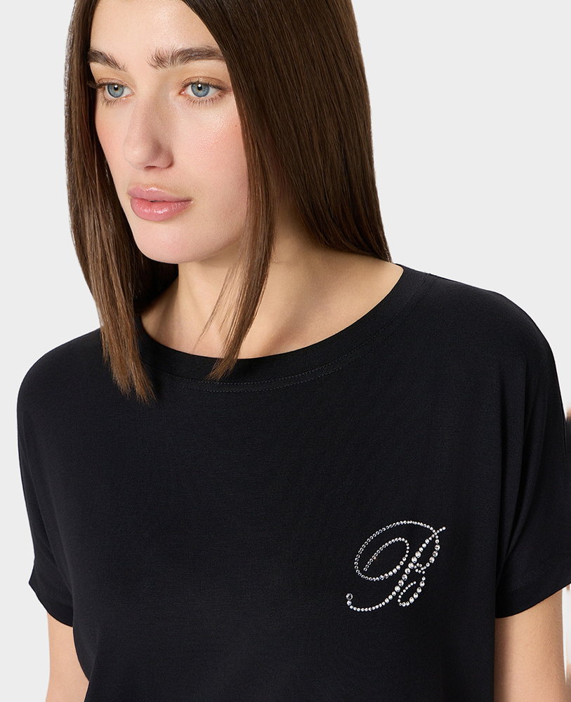Bluză Ispirazioni Maxi T-Shirt M/L nero