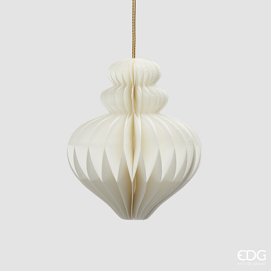 Christmas tree decoration Trottola Origami H10 White