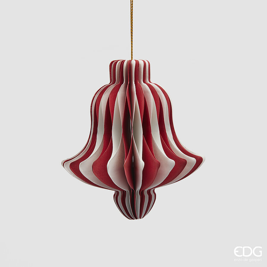 Елочная игрушка Campana Origami H10 White Red