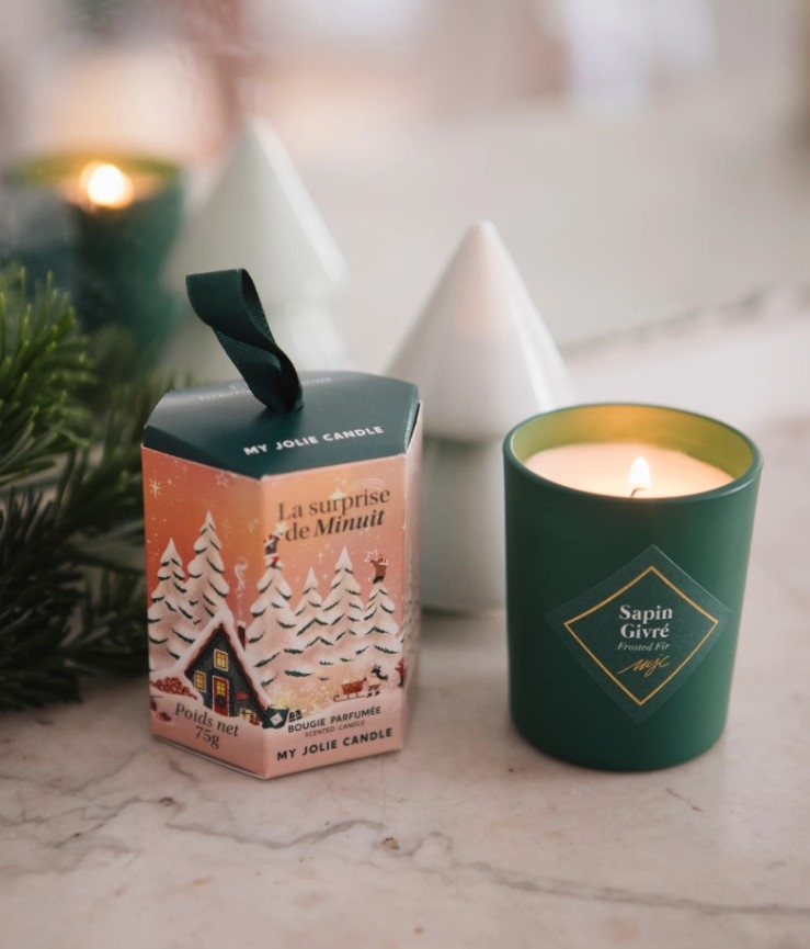 Scented Candle Mini Coffret Sapin Givré
