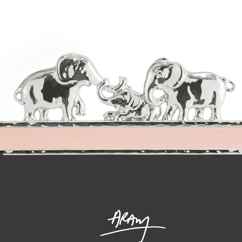 Elephant Frame Blue Enamel