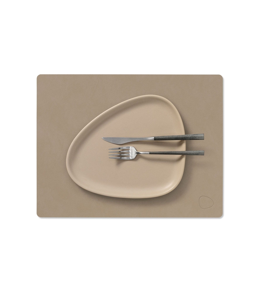 Table Mat Square M Clay Brown