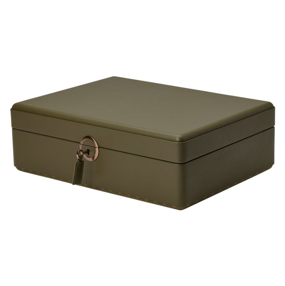 Cutie pentru bijuterii cu suport pentru ceas Earth Olive