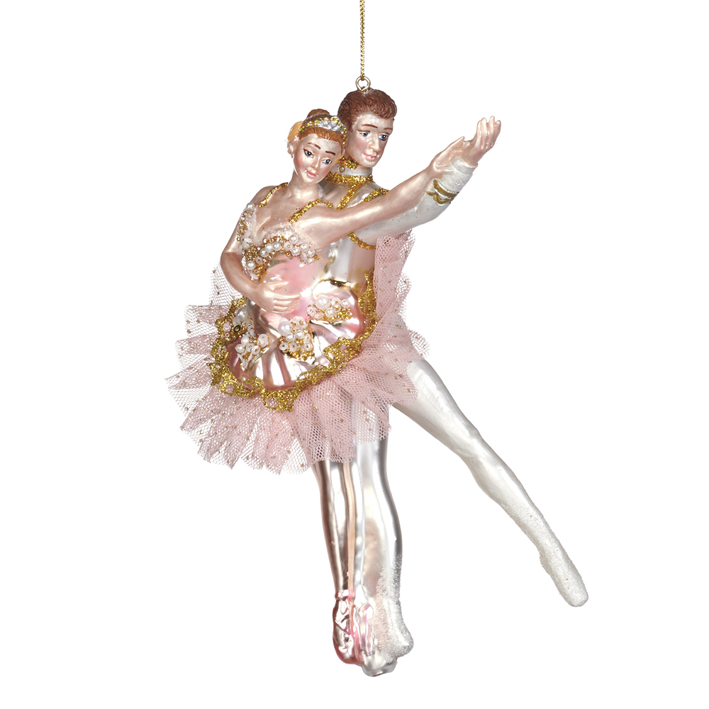 Christmas tree decoration Glass/Tulle Ballerina Couple