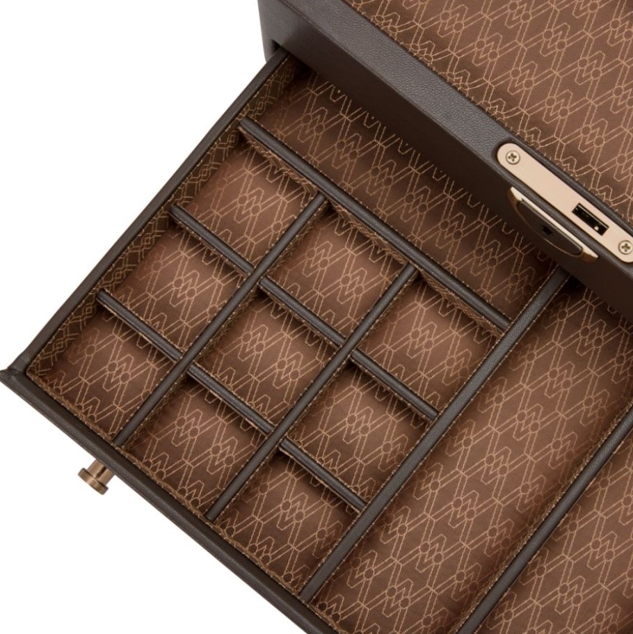 Шкатулка для украшений с подставкой для часов Earth Coffee