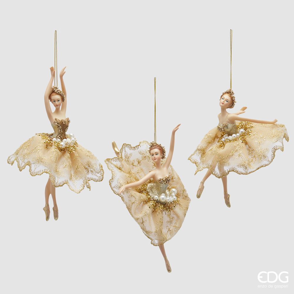 Елочная игрушка Ballerina H17 Gold