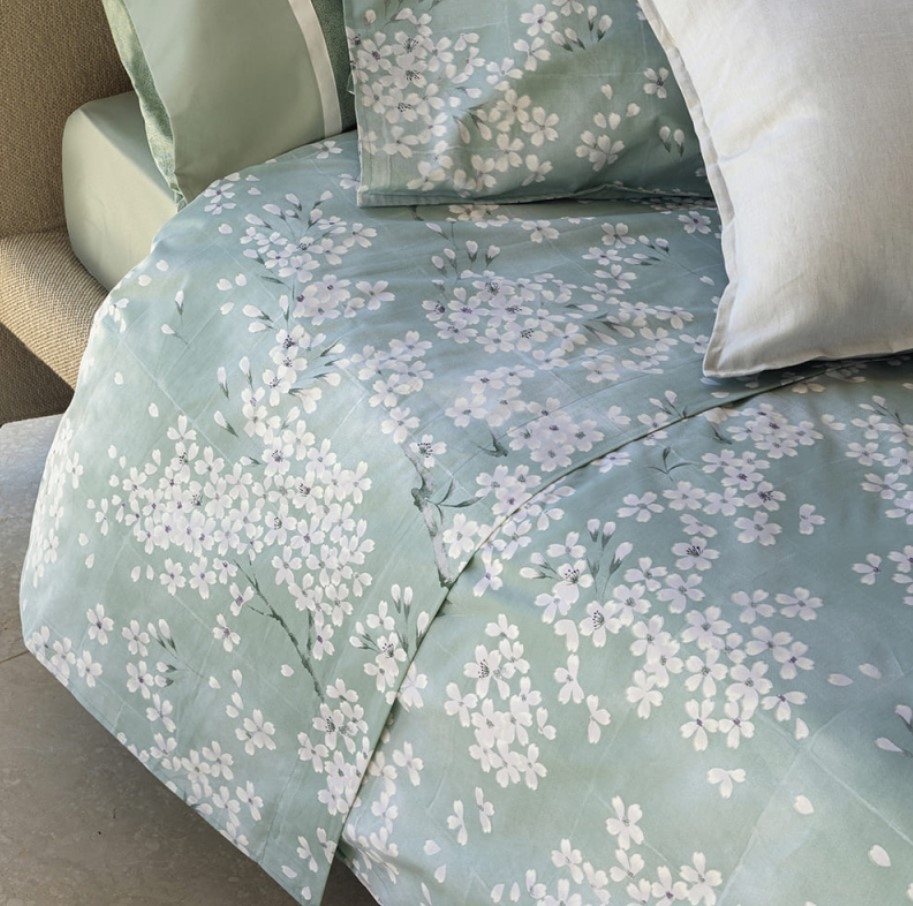 Постельное белье Kimono 155X200 gray green