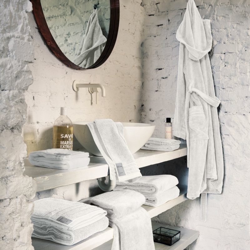 Set of 2 towels Coccola Bianco