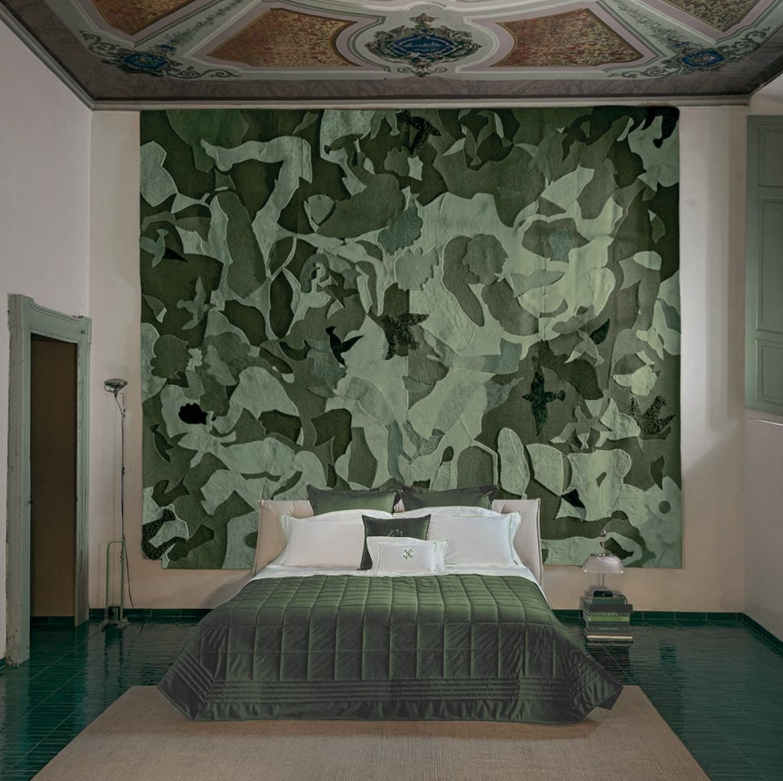Bedspread Arcimboldi 270X270 verde bosco