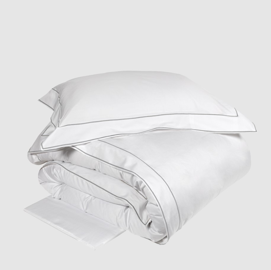 Duvet cover set Isola 220X200 Bianco+Grigio