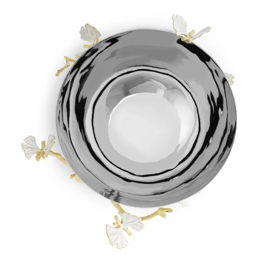 Butterfly Ginkgo Serving Bowl