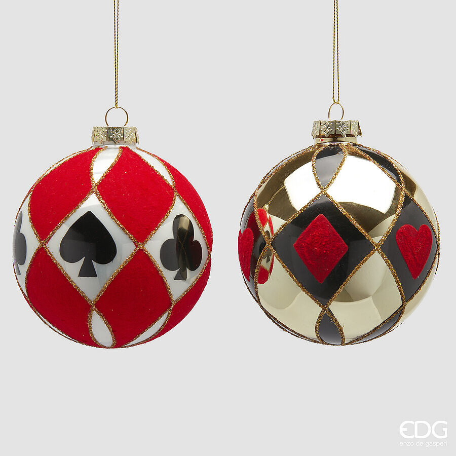 Christmas tree decoration Palla Carte D10