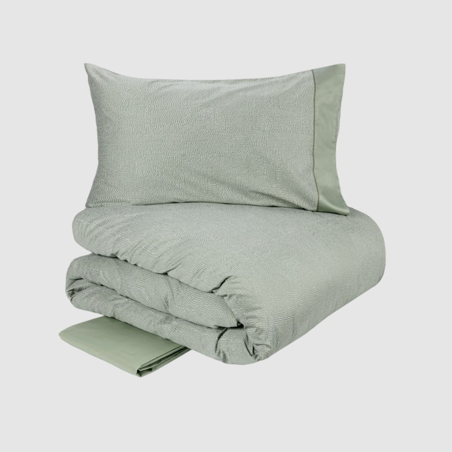 Постельное белье Sashiko 220X200 Verde