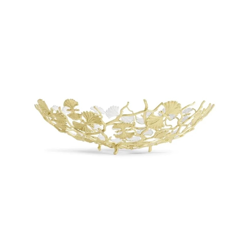 Butterfly Ginkgo Gold Centerpiece Platter