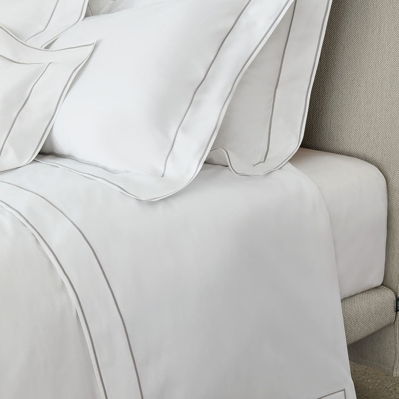 Lenjerie de pat Isola 250X220 Bianco+Grigio