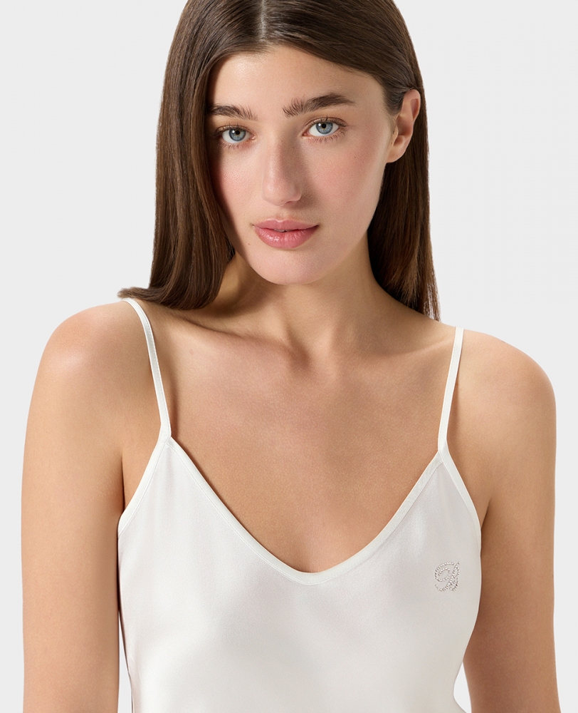 Top Seta L perla