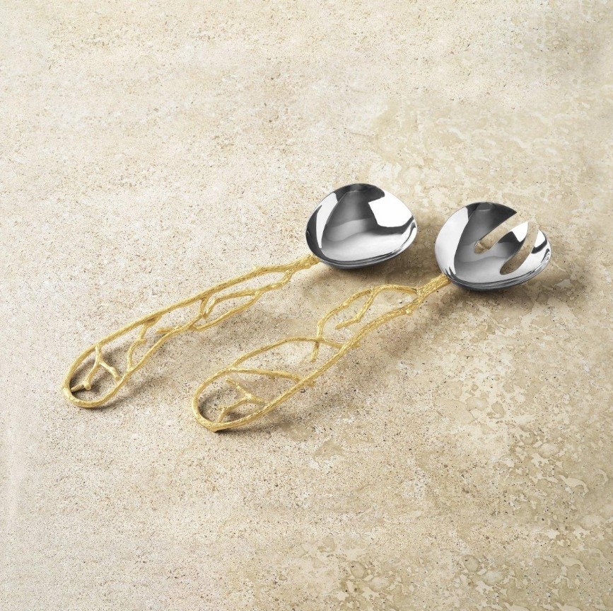 Butterfly Ginkgo Gold Set tacâmuri de servire