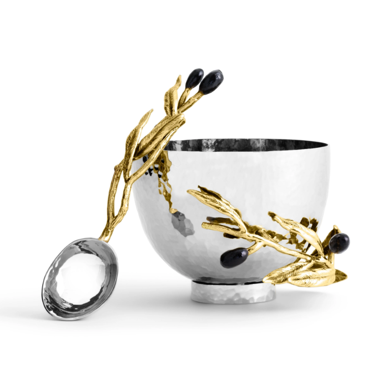 Olive Branch Чаша для орехов с ложкой