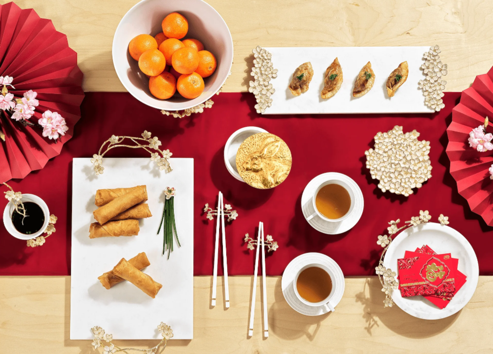 Cherry Blossom Small Cheese Board w/ Knife