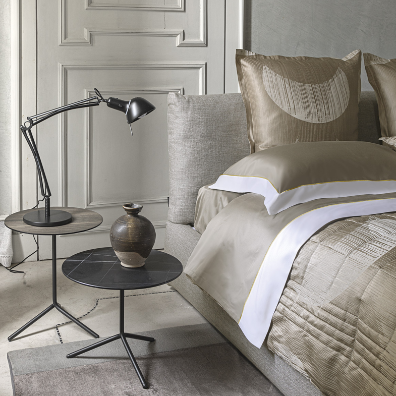 Bedspread Piazza 270x270 Tortora